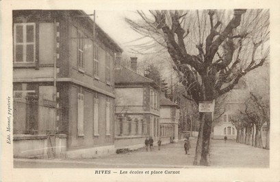 CPA FRANCE 42 "Rive de Gier, les Ecoles et Place Carnot"