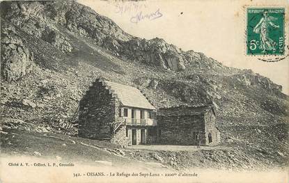 CPA FRANCE 38 "Oisans, le refuge des Sept Laux"