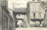 24 Dordogne / CPA FRANCE 24 "Cadouin, maison de Saint Louis, place de l'église"