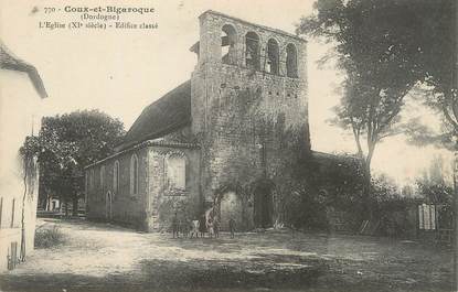 / CPA FRANCE 24 "Coux et Bigaroque, l'église"
