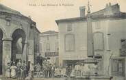 34 Herault CPA FRANCE 34 "Vias, les Halles et la Fontaine"