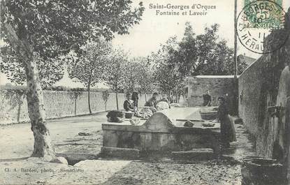 CPA FRANCE 34 "Saint Georges d'Orques, Fontaine et Lavoir"