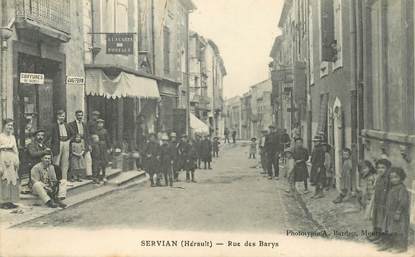 CPA FRANCE 34 "Servian, rue des Barys"