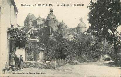 / CPA FRANCE 24 "Hautefort, le château et le Bourg"