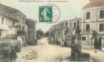 CPA FRANCE 34 "Montarnaud, place de la Fontaine"