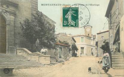 CPA FRANCE 34 "Montarnaud, la Poste et l'Horloge"