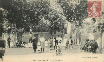 CPA FRANCE 34 "Laurens, la Fontaine"