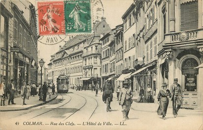 CPA FRANCE 68 "Colmar, rue des Clefs, Hotel de Ville"