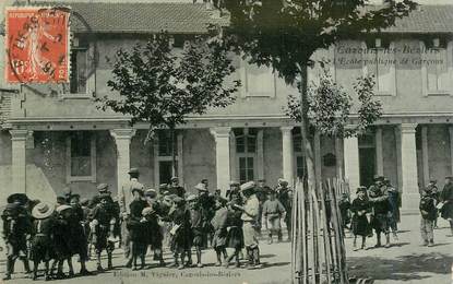 CPA FRANCE 34 "Cazouls les Béziers, Ecole publique de garçons"