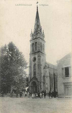 / CPA FRANCE 24 "Lanouaille, l'église "