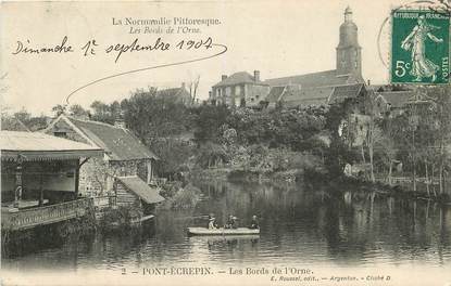 CPA FRANCE 61 "Pont Ecrepin, les bords de l'Orne"