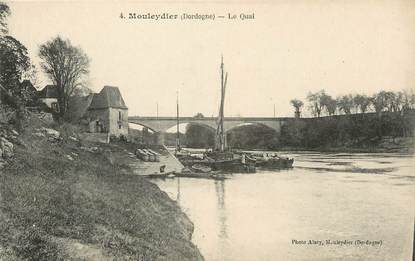 / CPA FRANCE 24 "Mouleydier, le quai"