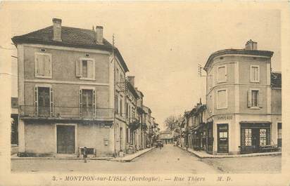 / CPA FRANCE 24 "Montpont sur l'Isle, rue Thiers"