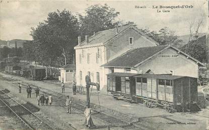 CPA FRANCE 34 "le Bousquet d'Orb, la gare"