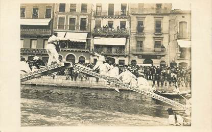  CARTE PHOTO FRANCE 34 "Cette, les Joutes"