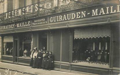    CARTE PHOTO FRANCE 34 "Cette, magasin de vetements"