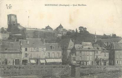 / CPA FRANCE 24 "Montignac, quai Merilhou"