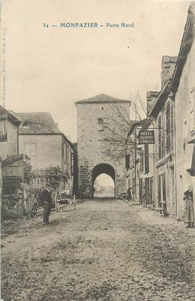 / CPA FRANCE 24 "Monpazier, porte Nord"