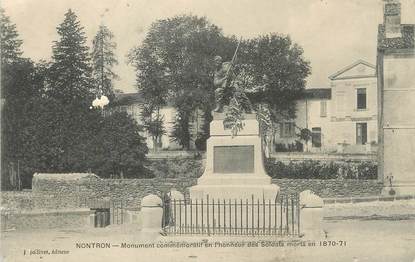 / CPA FRANCE 24 "Nontron, monument aux morts"