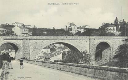 / CPA FRANCE 24 "Nontron, viaduc de la ville"