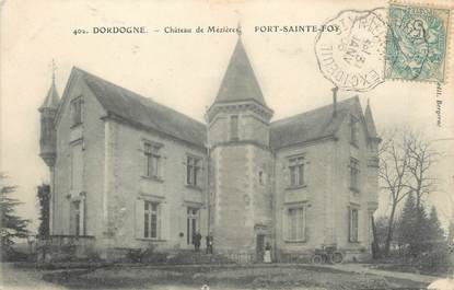 / CPA FRANCE 24 "Port Sainte Foy, château de Mézières"