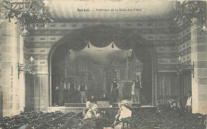 / CPA FRANCE 24 "Sarlat, intérieur de la salle des fêtes "