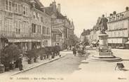 52 Haute Marne CPA FRANCE 52 "Langres, rue et Place Diderot