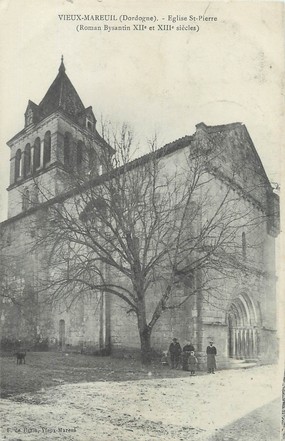 / CPA FRANCE 24 "Vieux Mareuil, église Saint Pierre"