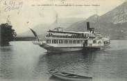 74 Haute Savoie CPA FRANCE 74 "Annecy, le lac, en promenade sur le nouveau bateau France"