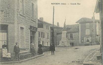 / CPA FRANCE 38 " Roybon, grande rue "