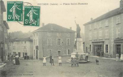 / CPA FRANCE 38 "Roybon, place Saint Romme"