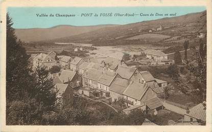CPA FRANCE 05 "Pont du Fossé, vallée du Champsaur, cours du Drac en aval"