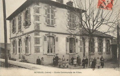 / CPA FRANCE 38 "Seyssuel, école communale de filles"