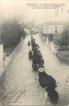 CPA FRANCE 16 "Angoulême, inondations de février 1904"