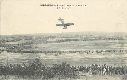 CPA FRANCE 16 "Angoulême, aérodrome de Grapillet" / AVIATION
