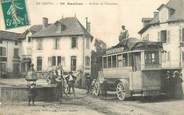 15 Cantal  CPA FRANCE 15 "Raulhac, arrivée de l'Autobus"