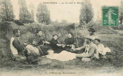  CPA FRANCE 14 "Trévières, la vie dans le Marais"