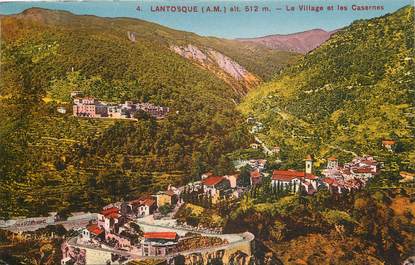 CPA FRANCE 06 "Lantosque, le village et les Casernes"