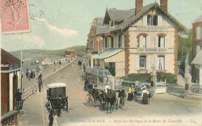  CPA FRANCE 14 "Villers sur mer, Hotel des Herbages et la rte de Trouville"