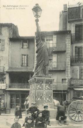 CPA FRANCE 12 "Saint Affrique, la statue de la liberté"