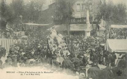  CPA FRANCE 12 "Millau, Fêtes d'aviation et de la Mutualité, 1911"