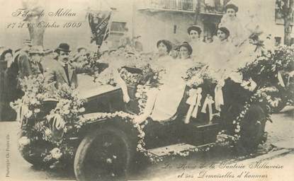  CPA FRANCE 12 "Millau, Fêtes 1909, la reine de la Ganterie"