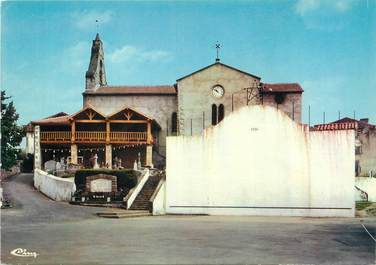 / CPSM FRANCE 64 "Iholdy, l'église, le fronton"