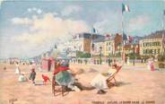 14 Calvado CPA FRANCE 14 "Trouville sur Mer, la plage, le Grand salon et le casino" / TUCK