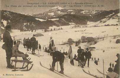 / CPA FRANCE 38 "Le Sappey, la piste du versant du Saint Eynard" / SKI