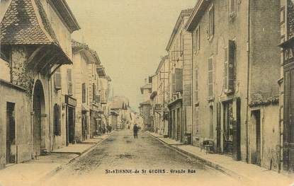 / CPA FRANCE 38 "Saint Etienne de Saint Geoirs, grande rue"