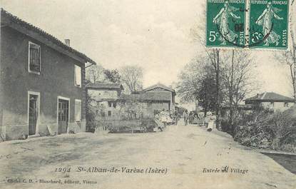 / CPA FRANCE 38 "Saint Alban de Varèze, entrée du village"