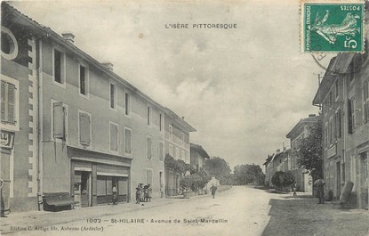 / CPA FRANCE 38 "Saint Hilaire, av de Saint Marcellin"