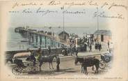 14 Calvado CPA FRANCE 14 "Trouville sur Mer, la Jetée promenade au moment de l'arrivée du Bateau"