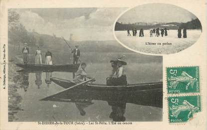 / CPA FRANCE 38 "Saint Didier de la Tour, Lac Saint Félix"